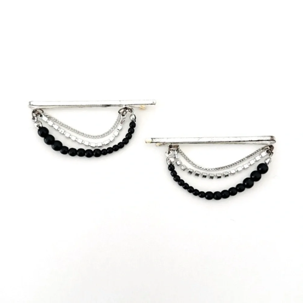 Vintage Rhinestone Hair Pin Clips - Picture 2 of 2